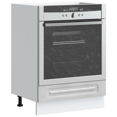 Walplus Oven Cabinet Kalmar Concrete Grey Engineered Wood from B&Q