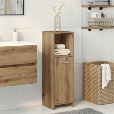 Walplus Bathroom Cabinet Artisan Oak 30X30X95 Cm Engineered Wood from B&Q