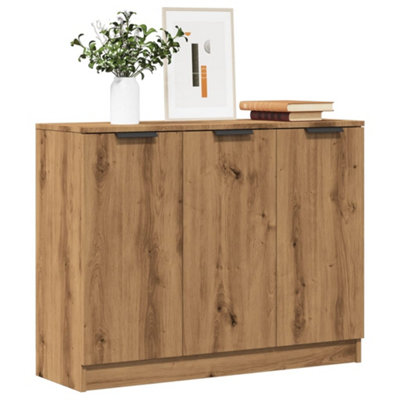 Walplus Sideboard Artisan Oak 90.5X30X70 Cm Engineered Wood from B&Q