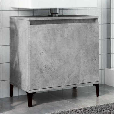 Walplus Sink Cabinet Concrete Grey 58X33X60 Cm Engineered Wood from B&Q