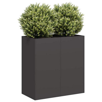 B&Q -  Planter Black 80X40X80 Cm Cold-Rolled Steel