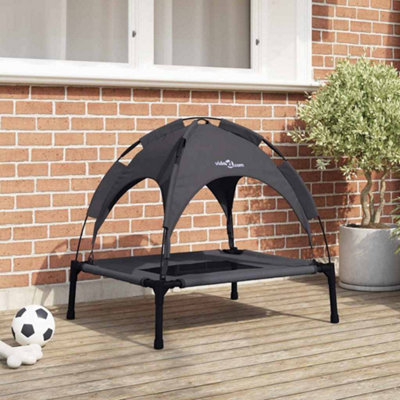 vidaXL - Dog Bed - Raised - Steel - Black - Extra Large - Image 3