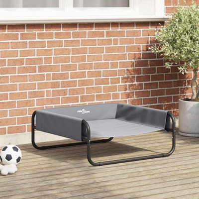 B&Q -  Dog Bed Folding Manual Light Grey 70 X 70 X 28.5 Cm Steel