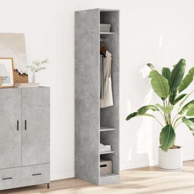 Vidaxl Wardrobe Concrete Grey 30X50X200 Cm Engineered Wood from B&Q