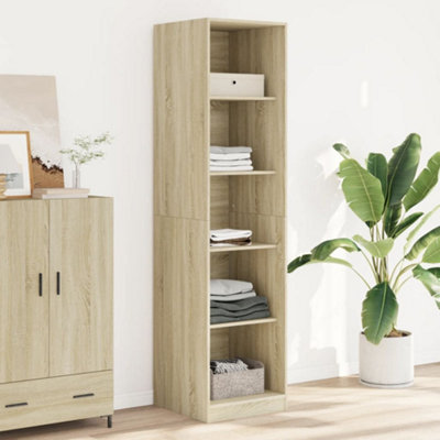 Vidaxl Wardrobe Sonoma Oak 50X50X200 Cm Engineered Wood from B&Q