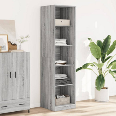 B&Q -  Wardrobe Grey Sonoma 50X50X200 Cm Engineered Wood