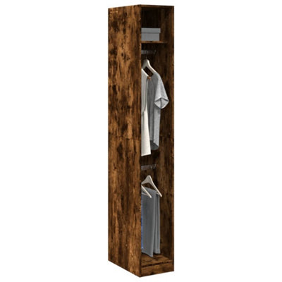 Vidaxl Wardrobe Smoked Oak 30X50X200 Cm Engineered Wood from B&Q