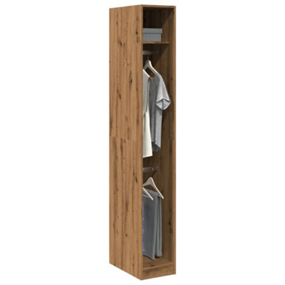 Vidaxl Wardrobe Artisian Oak 30X50X200 Cm Engineered Wood from B&Q