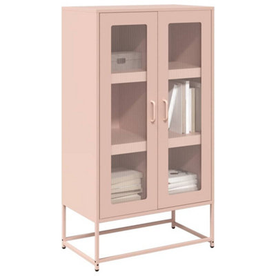 B&Q -  Highboard Pink 68X39X123 Cm Steel