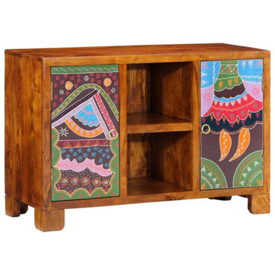 Vidaxl Sideboard Multicolour 90X35X60 Solid Wood Acacia from B&Q
