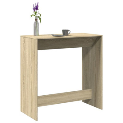 Vidaxl Bar Table Kitchen Counter Table Bistro Table Sonoma Oak Engineered Wood - Image 4
