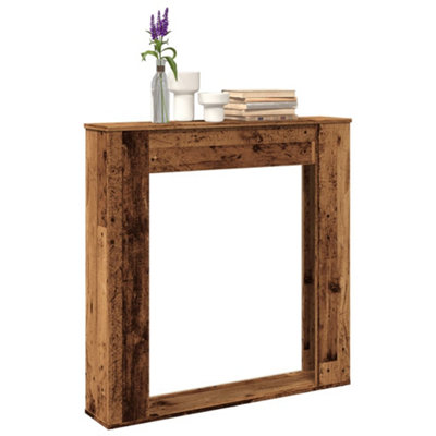 Vidaxl Fireplace Surround Old Wood 100X20X100 Cm Engineered Wood from B&Q
