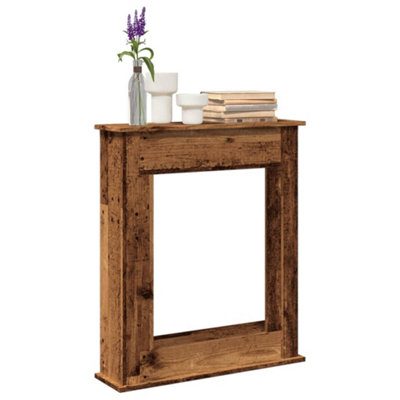 Vidaxl Fireplace Surround Old Wood 75X20X87.5 Cm Engineered Wood from B&Q