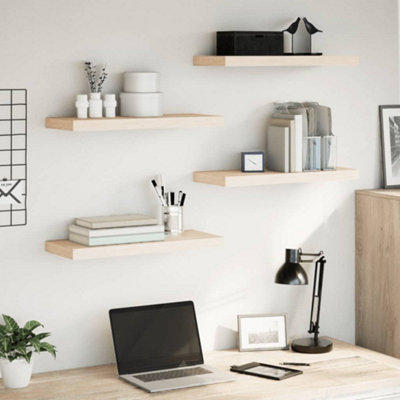 Vidaxl Floating Shelves 4 Pcs 60X23.5x4 Cm Engineered Wood