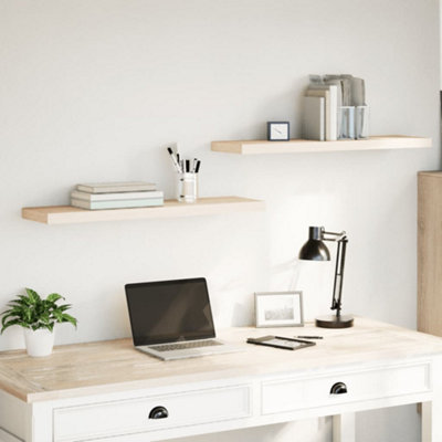 Vidaxl Floating Shelves 2 Pcs 90X23.5x4 Cm Engineered Wood