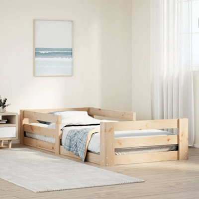 Vidaxl Bed Frame Without Mattress 80X200 Cm Solid Wood Pine from B&Q