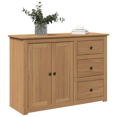 B&Q -  Sideboard With Drawers Panama 112X40X80 Cm Solid Wood Pine
