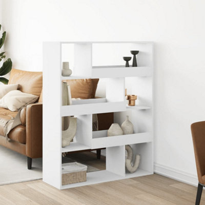 B&Q -  Bookcase White 100X33X125.5 Cm Engineered Wood