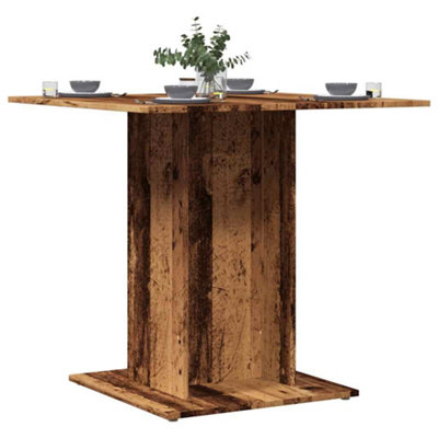 Vidaxl (Old Wood) Dining Table Kitchen Dinner Table Dining Room Table Engineered Wood - Image 3