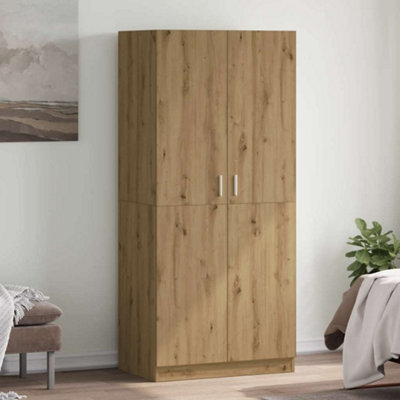 B&Q -  Wardrobe Artisan Oak 80X52X180 Cm Engineered Wood