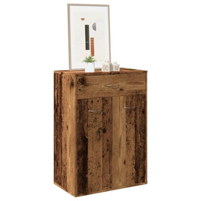 Vidaxl Shoe Cabinet Old Wood 60X35X84 Cm Engineered Wood from B&Q