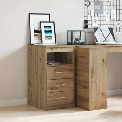 Vidaxl (Artisan Oak) Drawer Cabinet Storage Cabinet Chest Drawer Nightstand Engineered Wood - Image 2