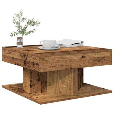 Vidaxl (Old Wood) Coffee Table Couch Table Hall End Center Accent Table Engineered Wood - Image 3