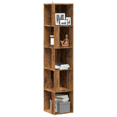 B&Q -  Corner Cabinet Old Wood 33X33X165 Cm Engineered Wood