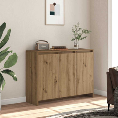 VIDAXL Sideboard Engineered Wood - Brown - 102x33x75 cm - Image 3