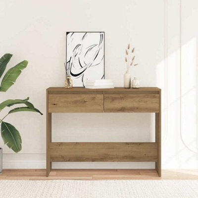 Vidaxl (Artisan Oak) Console Table Hallway Accent Couch Table End Side Table Engineered Wood - Image 3