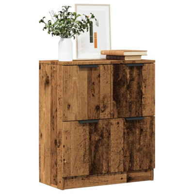 vidaXL Old Wood Sideboard - 4 Doors - 70 x 60 x 30cm - Brown - Image 4