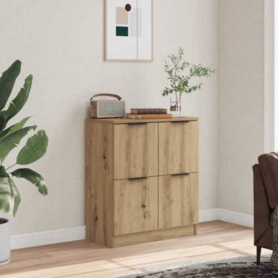 VIDAXL Artisan Oak Sideboard 4 Door - Image 4