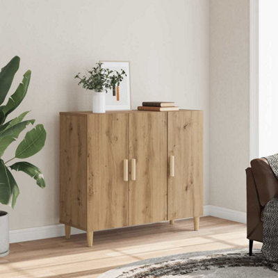 Vidaxl Sideboard Artisan Oak 90X34X80 Cm Engineered Wood from B&Q