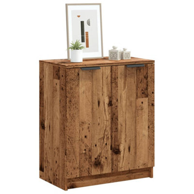 B&Q -  Shoe Cabinet Old Wood 59X35X70 Cm Engineered Wood