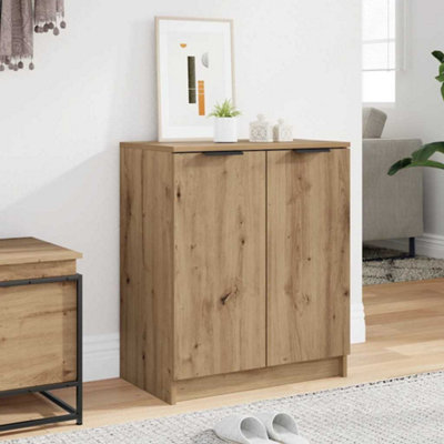 B&Q -  Shoe Cabinet Artisian Oak 59X35X70 Cm Engineered Wood