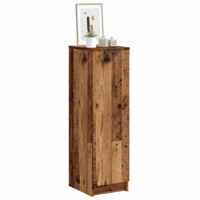 Vidaxl Shoe Cabinet Old Wood 29.5X35X100.5 Cm Engineered Wood from B&Q