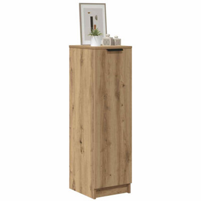 Vidaxl Shoe Cabinet Shoe Cupboard Shoe Rack Shelf Artisan Oak Engineered Wood - Image 3