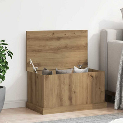 B&Q -  Storage Box Artisan Oak 70X40X38 Cm Engineered Wood