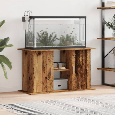B&Q -  Aquarium Stand Old Wood 101X41X58 Cm Engineered Wood