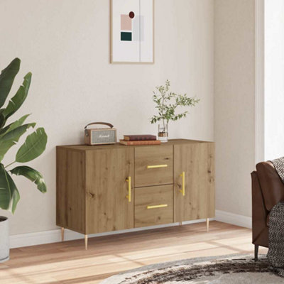 Vidaxl Sideboard Cupboard Side Cabinet Highboard Artisan Oak Engineered Wood - Image 3