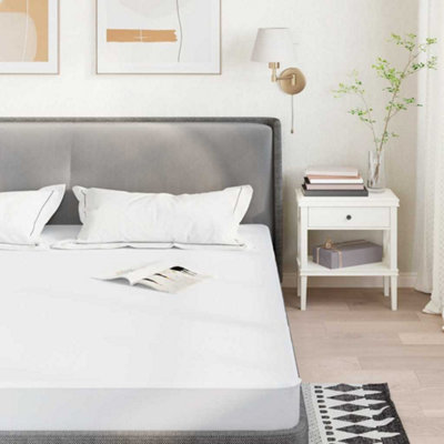 Vidaxl Mattress Protector White 160X200 Cm Waterproof from B&Q
