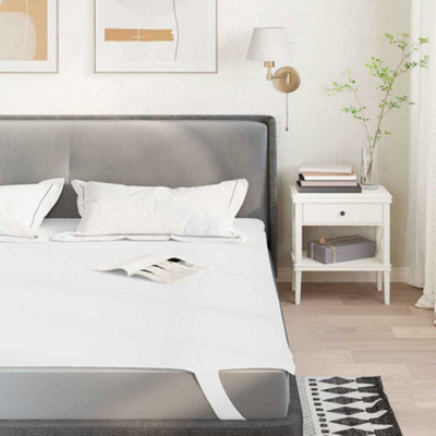 Vidaxl Mattress Protector White 90X190 Cm Waterproof from B&Q