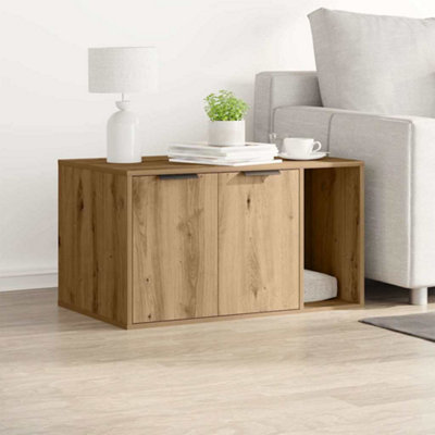 Vidaxl Cat Litter Box Enclosure Artisian Oak 80X50X45 Cm Engineered Wood from B&Q