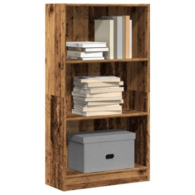 B&Q -  Bookcase Old Wood 60X24X109 Cm Engineered Wood