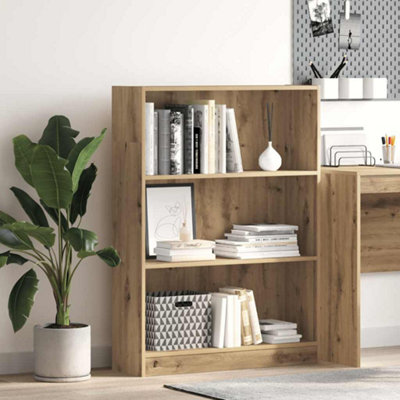 B&Q -  Bookcase Artisian Oak 80X24X109 Cm Engineered Wood