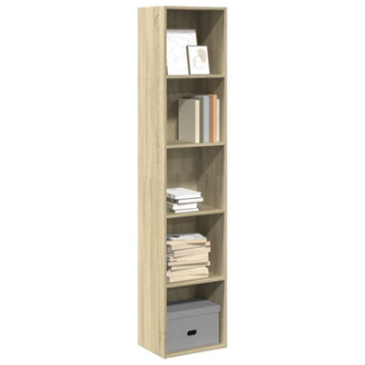 Vidaxl Bookcase Sonoma Oak 40X30X189 Cm Engineered Wood from B&Q
