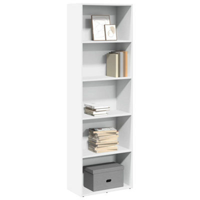B&Q -  Bookcase White 60X30X189 Cm Engineered Wood