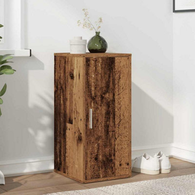 Vidaxl (Old Wood, 1 Pcs) Shoe Cabinet Shoe Storage Rack Organiser Shoe Cupboard Engineered Wood - Image 3