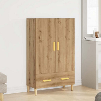 Vidaxl Highboard Artisan Oak 70X31X115 Cm Engineered Wood from B&Q