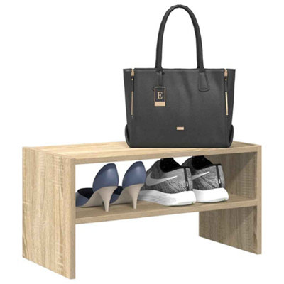 Vidaxl Shoe Rack Stackable Sonoma Oak 60X30X30.5 Cm from B&Q